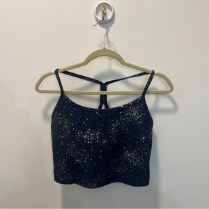 Beyond Yoga Starry Night Navy Cropped Tank